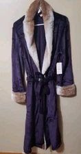 SECRET TREASURES WOMAN'S LARGE 12/14 Purple Superminky Wrap Sleep ROBE NWT