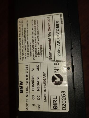 Range Rover L322 CD Changer 65.12-6 913 388 6 Disc 2002 to 2005 Land Rover - Picture 10 of 11