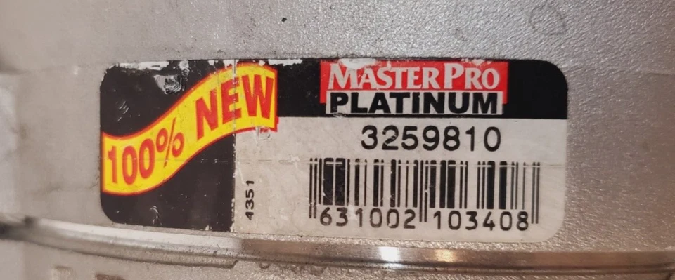 Master Pro Platinum Alternator 3259810 | 4351 | 120704141 - Image 2 of 4