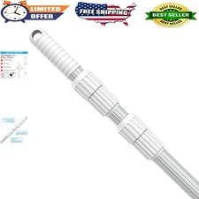 Heavy-Duty 15FT Telescopic Swimming Pool Pole for Easy Cleaning and Maintenance