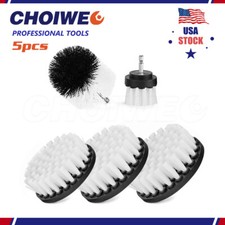 5 Pcs Drill Brush Attachment Set All Purpose Time Saving Kit for Car Floor Grill