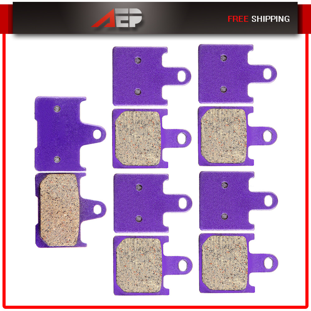 CARBON FIBER BRAKE PADS Front Rear For 12-14 Kawasaki ZX1400E