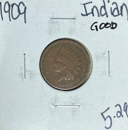 1909 INDIAN HEAD CENT ~ GOOD ~NICE COIN~