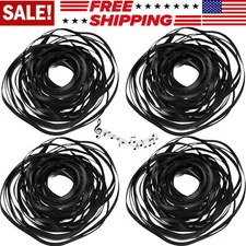 200X Square Rubber Drive Belt Kit ForCassette Player Recorder Repair Replacement