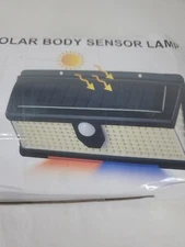 Solar Outdoor Lights, 4000LM 388 LEDs Motion Sensor Outdoor Light, IP65...