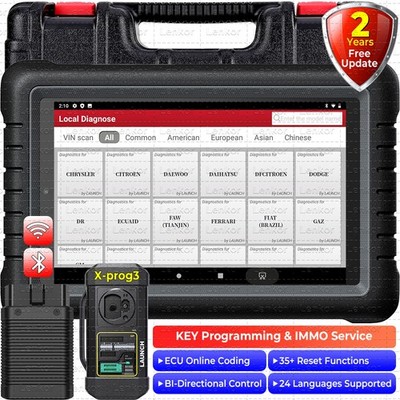 LAUNCH X431 Pros / X-Prog 3 OBD2 Automotive Diagnostic Scanner Key Programming