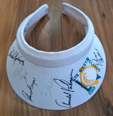  GTE West Classic Golf Hat Signed Arnold Palmer/Chi Chi Rodriguez/Gary Player +3