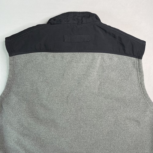 Duluth Trading Vest Mens 3XL Gray Black Shoremans Fleece Gridlock Workwear Zip - Picture 13 of 15