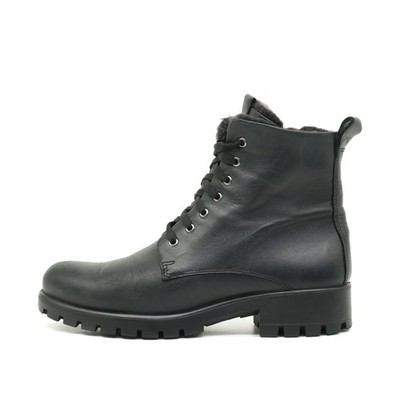 ECCO Damen Winterstiefel Boots Schwarz Leder Outdoor Stiefeletten EU 37