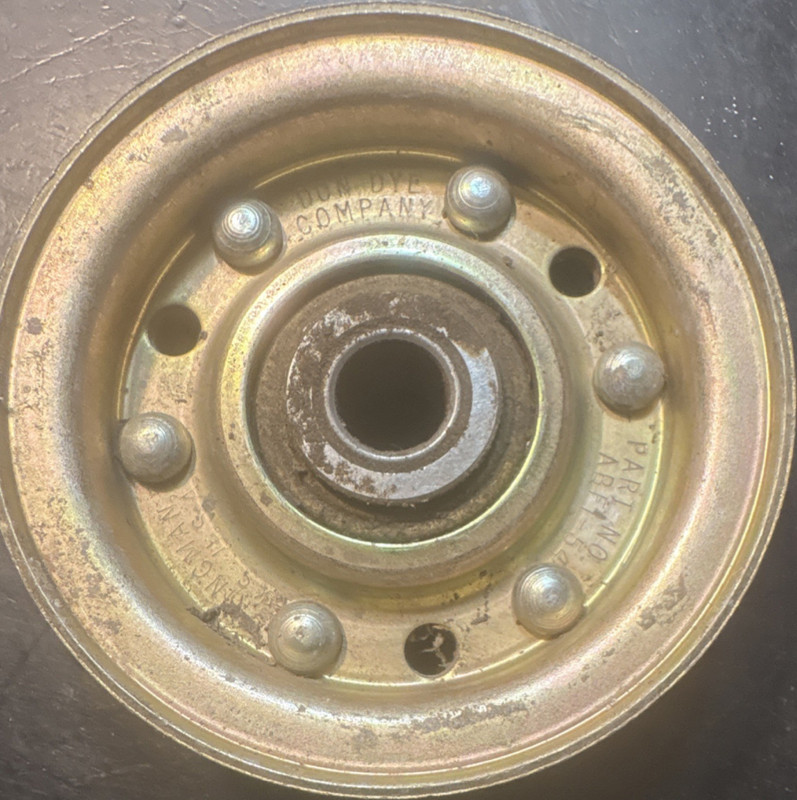Stamped Steel Flat Idler Pulley Don Dye Company #ABF1-64 for mower deck (1) new