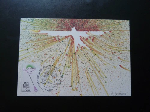Pen Club bird maximum card France 1981