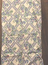 1940s  Feed Sack Fabric Large  BAG  BLUE~purple~ Pink Unopened Moprimitivepast