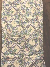 1940s  Feed Sack Fabric Large  BAG  BLUE~purple~ Pink Unopened Moprimitivepast