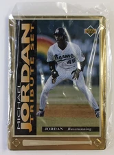 Rare 1995 Upper Deck Gold Metal Tribute Baseball Michael Jordan #JT4, Not opened