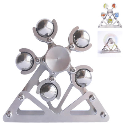 Fidget Spinner Ferris Wheel Metall Edelstahl mit Ständer Kinetic Desk Toy Anti