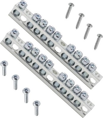 Square D Ground Bar Kit 9 Terminal Grounding Bar Schneider El Size: 9 Terminal