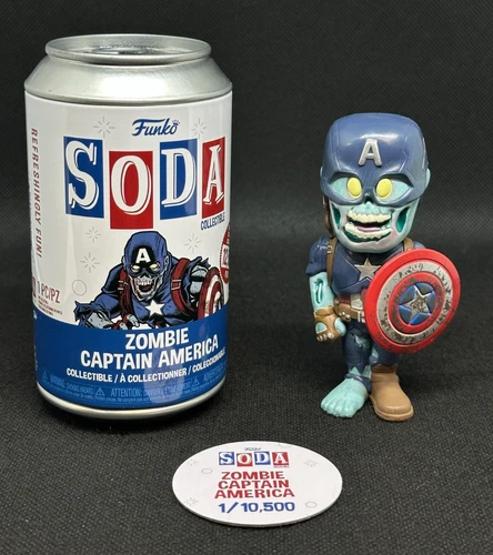 Funko Soda Zombie Captain America Marvel What If? Vinyl Figure COMMON /12500