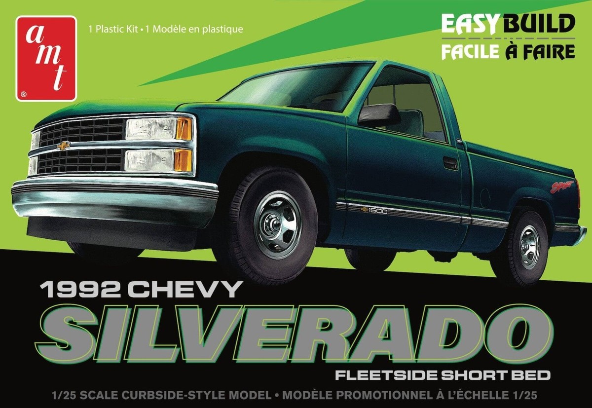 amt 1/25 1992 chevy シルバラード c1500 AMT 1/25 1992 Chevrolet Silverado C1500 Fleetside Short Bed