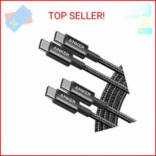 Anker USB C to USB C Cable, Type-C 60W Fast Charging Cable 6 FT, 2Pack for iPh