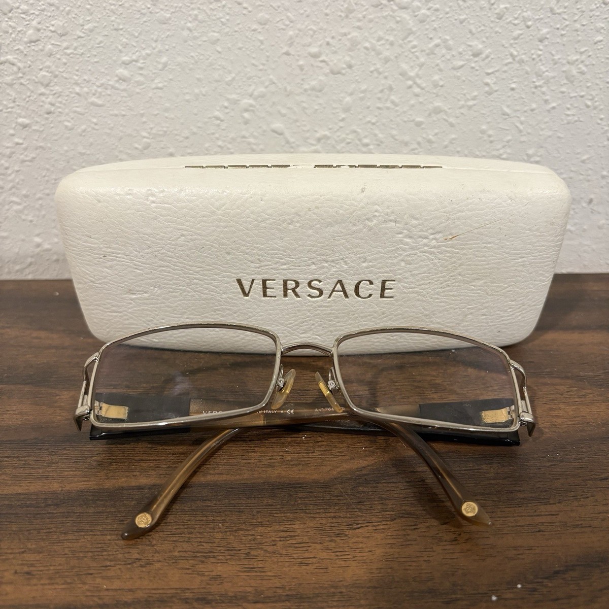 Versace Tortoise Eyeglasses with Case Versace Tortoise Shell Frame Eyeglasses w/ | Mercari main image 2
