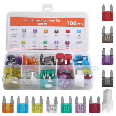 #ad 100X Car Blade Fuse Assortment Assorted Kit Blade Set Auto Truck Automotive $3.99