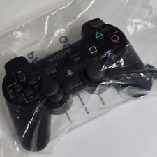 PS3 Official Sony Black Wireless Controller OEM Six Axis Parts Only 