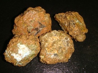 4 OLD RICHARDSON RANCH ROUGH MOSS BED THUNDER EGGS 1 1/2 POUNDS OREGON