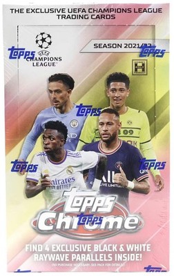 Topps Chrome UEFA Champions League 2021/22 Soccer Hobby Lite Box