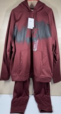    Nike Therma-FIT Men's Tracksuit Pullover Hoodie  Jogger Pants Maroon XXL