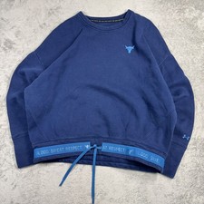 Under Armour Project Rock Sweatshirt Womens L Charged Loose Active Sweatshirt