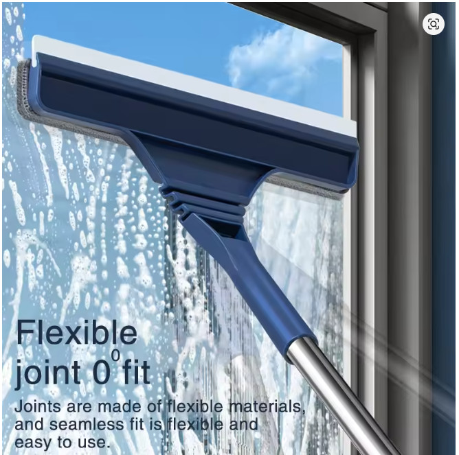 Anti-Slip Soft Rubber Window Glass Cleaner Scraper Household Tool