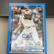 2026 Topps 1991 Blue Auto/150 - Cam Schlitter - Rookie - New York Yankees