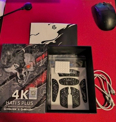 G-Wolves HTS Plus 4K kabellose leichte Gaming Maus schwarz