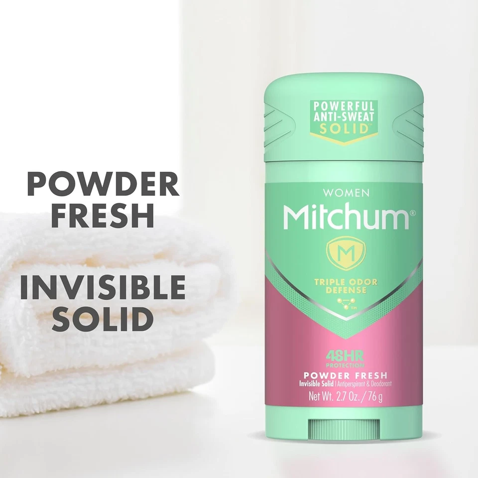 Women's Deodorant by Mitchum, Solid Antiperspirant 2.7 Ounce (Pack of 1) - Image 3 of 4