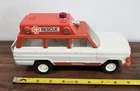 T-81 VINTAGE 70'S TONKA PRESSED STEEL 9" AMBULANCE RESCUE JEEP VEHICLE