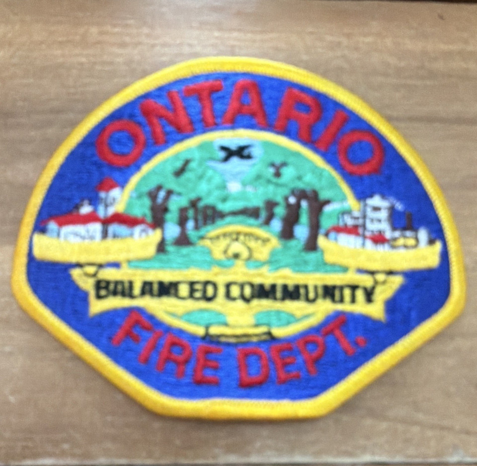 CA, Ontario Fire Dept., Balanced Community Firefighting & Rescue patch ...