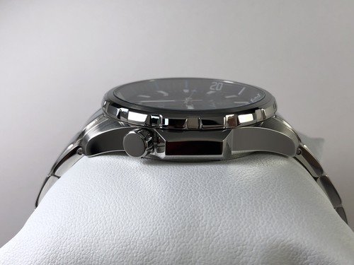 Bulova Marine Star Quartz Black Dial Stainless Steel Men's Watch 96B382 - Picture 9 of 14