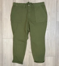 Judy Blue Pants Women 24W Green Jessie High Waist Denim Jogger JB88532