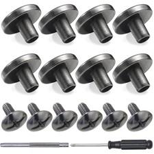 Chicago Screws Leather Rivets Metal Studs Clothing Decorate Gunmetal 30 Sets