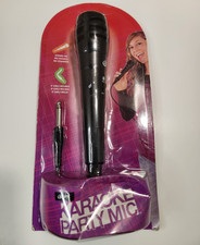 GPX Karaoke Party Mic JMIC14B Wired Dynamic Cardioid 1/4" w 3.5mm Black