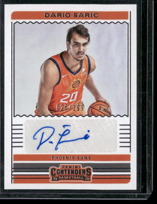 2019-20 Panini Contenders #CA-DSR Dario Saric Contenders Autographs #/199