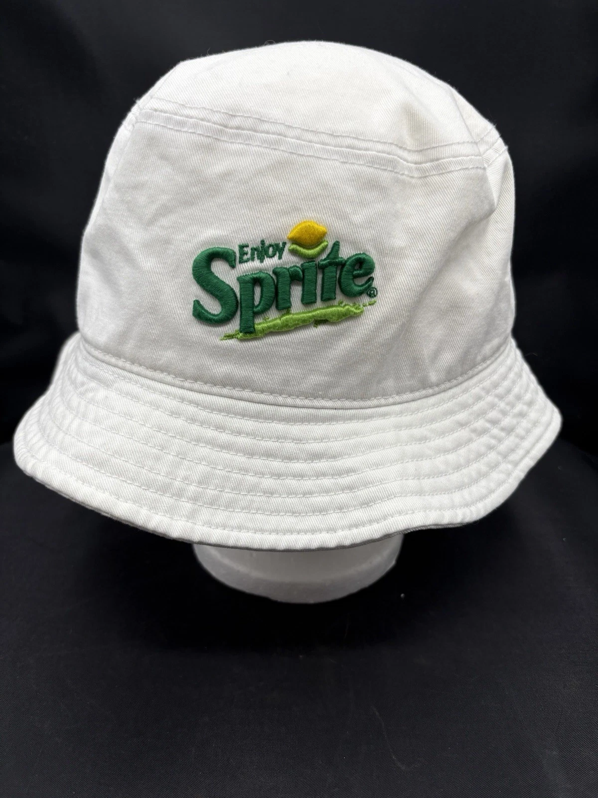 Sprite Embroidered White Bucket Hat Coca-Cola Size Xl