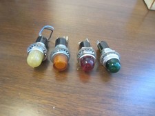 Lot Of 4 Dialco Panel Indicator Lights - 75w 125v - Used Lot Of 4 Dialco Panel Indicator Lights - 75w 125v - Used