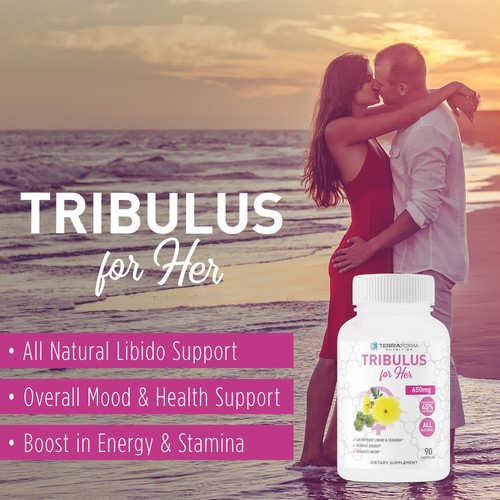 Tribulus Terrestris for Women 650mg Natural Libido Booster 90 Day