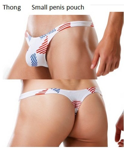 Men Swim Briefs Sexy Swimsuit Bikini White Low Waist Thong Bathing Suit Half Hip - Picture 19 of 41