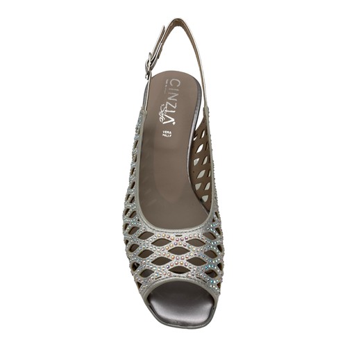 SCARPE DECOLTE SANDALI DONNA CINZIA SOFT MM24603 T ARGENTO ORIGINALE PE 2023 - Picture 4 of 6