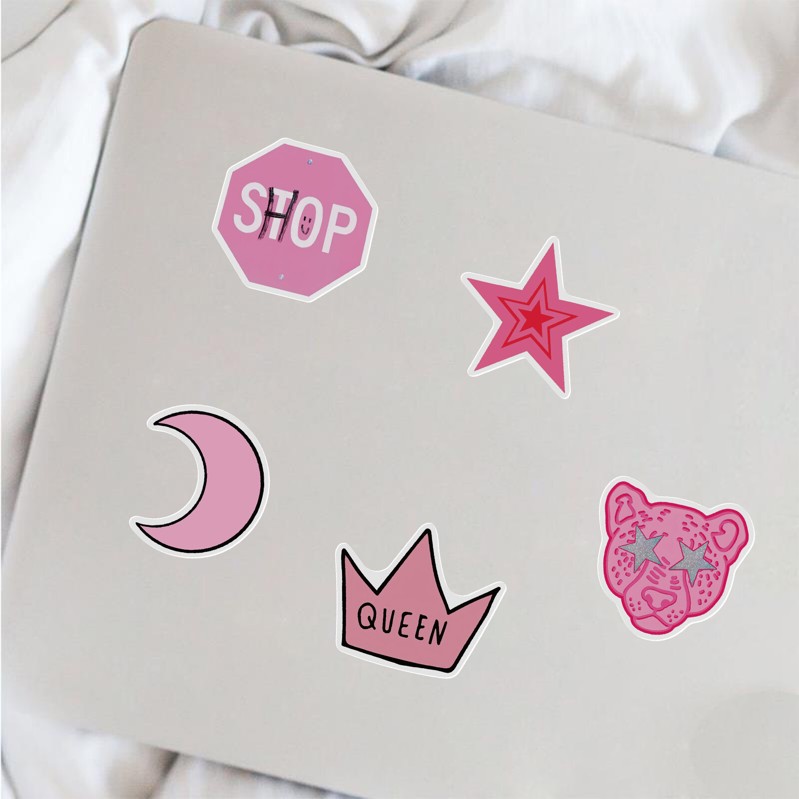 ⭐50 Pezzi Adesivo Super Rosa Rosa Girly/Girl Power Style Stickerbomb foto 6