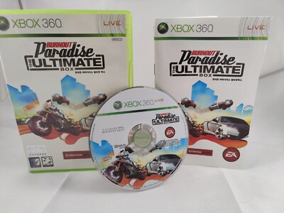 Jeu XBOX 360 BURNOUT PARADISE The Ultimate Box - Édition Ultime - Très Bon État - Version PAL
