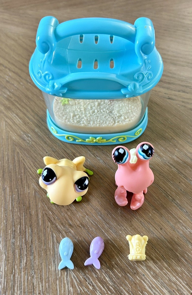 Littlest Pet Shop LPS Authentic #928 Hermit Crab #929 Frog with