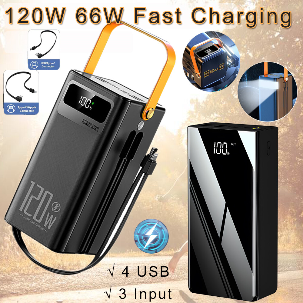 70,000mAh 120W Fast Charging Power Bank for Phones